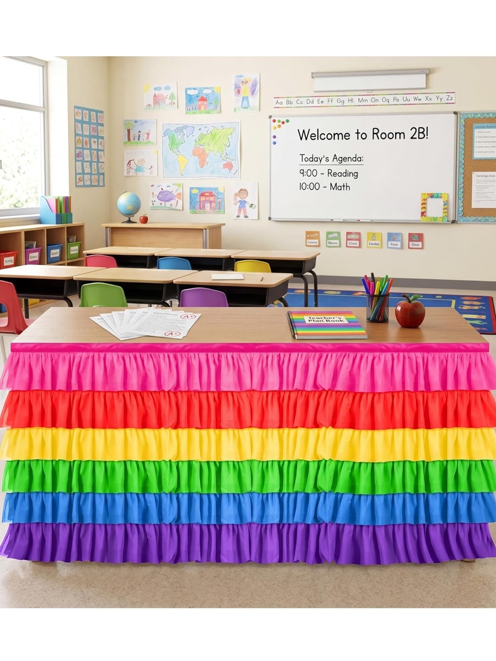 Rainbow Desk Skirt
